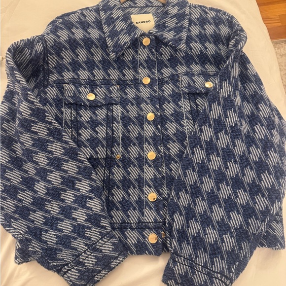 SANDRO Balthazar Hounsdtooth Jacket - Picture 4 of 4